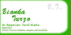bianka turzo business card
